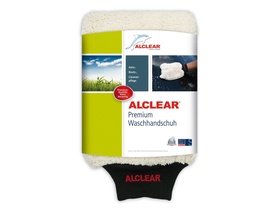 [950013WH] ALCLEAR® Waschhandschuh Premium 21x17cm, Farbe: natur